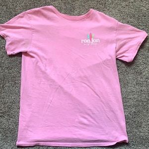 Pink Ron Jon t-shirt. Small